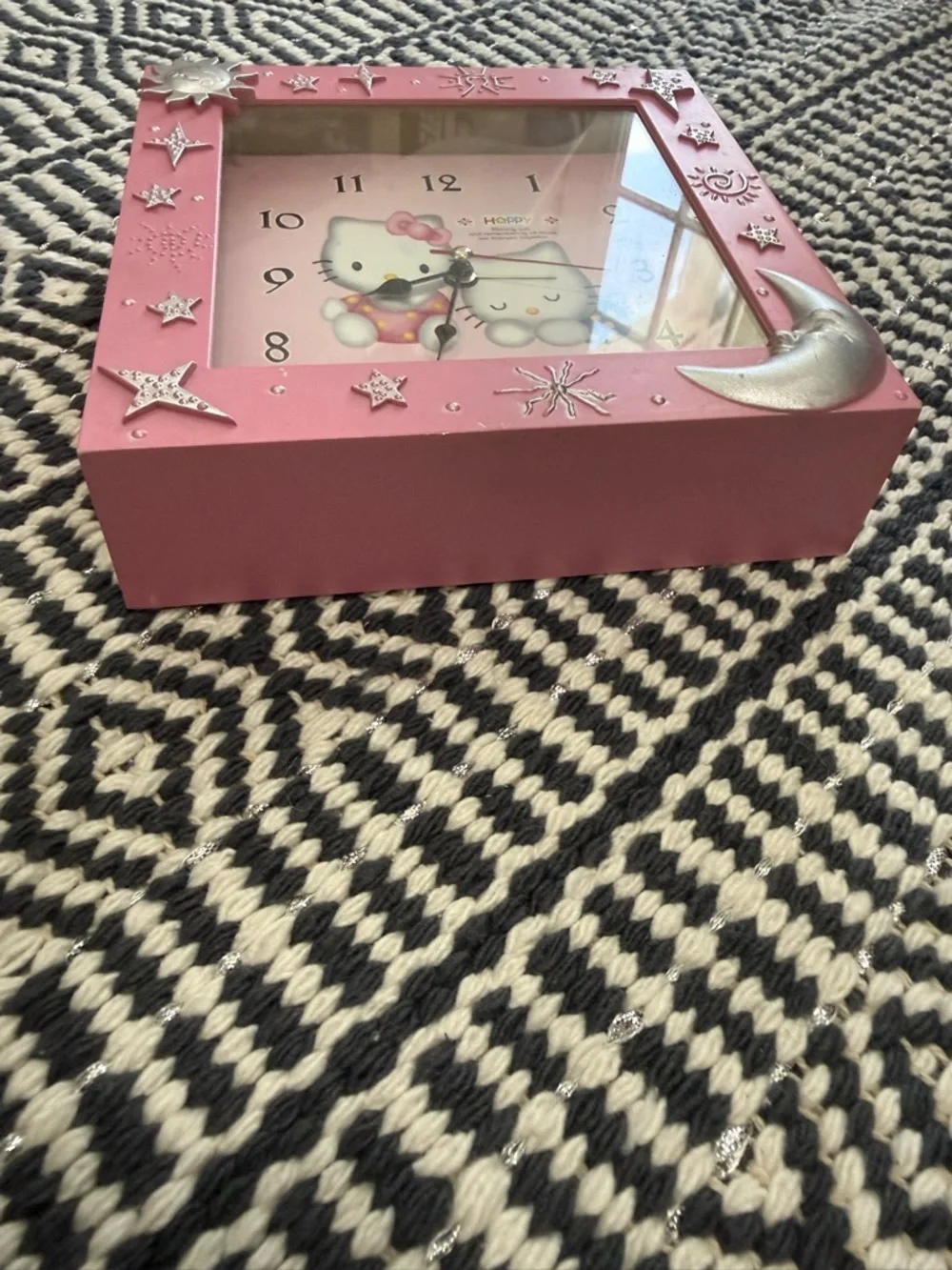 Hello Kitty Pink Decorative Wall Clock
